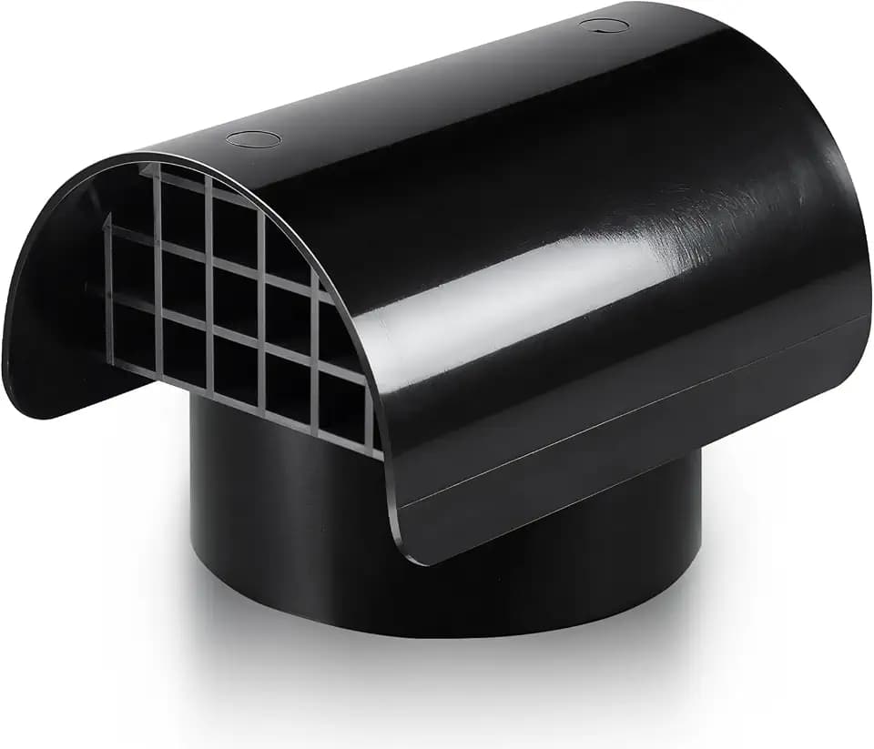4 Inch Radon Vent Cap for 4" Schedule 40 Radon Fan Pipe/Flue/Roof Vent Pipe