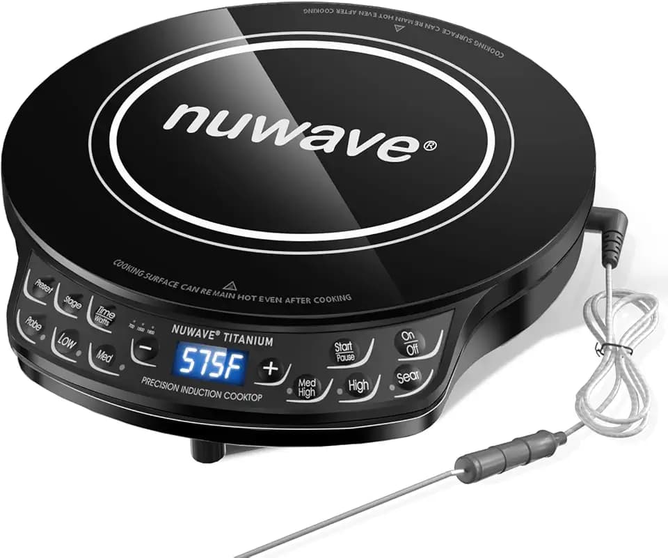 Nuwave Induction Cooktop, Improved Hot Plate with Digital Probe