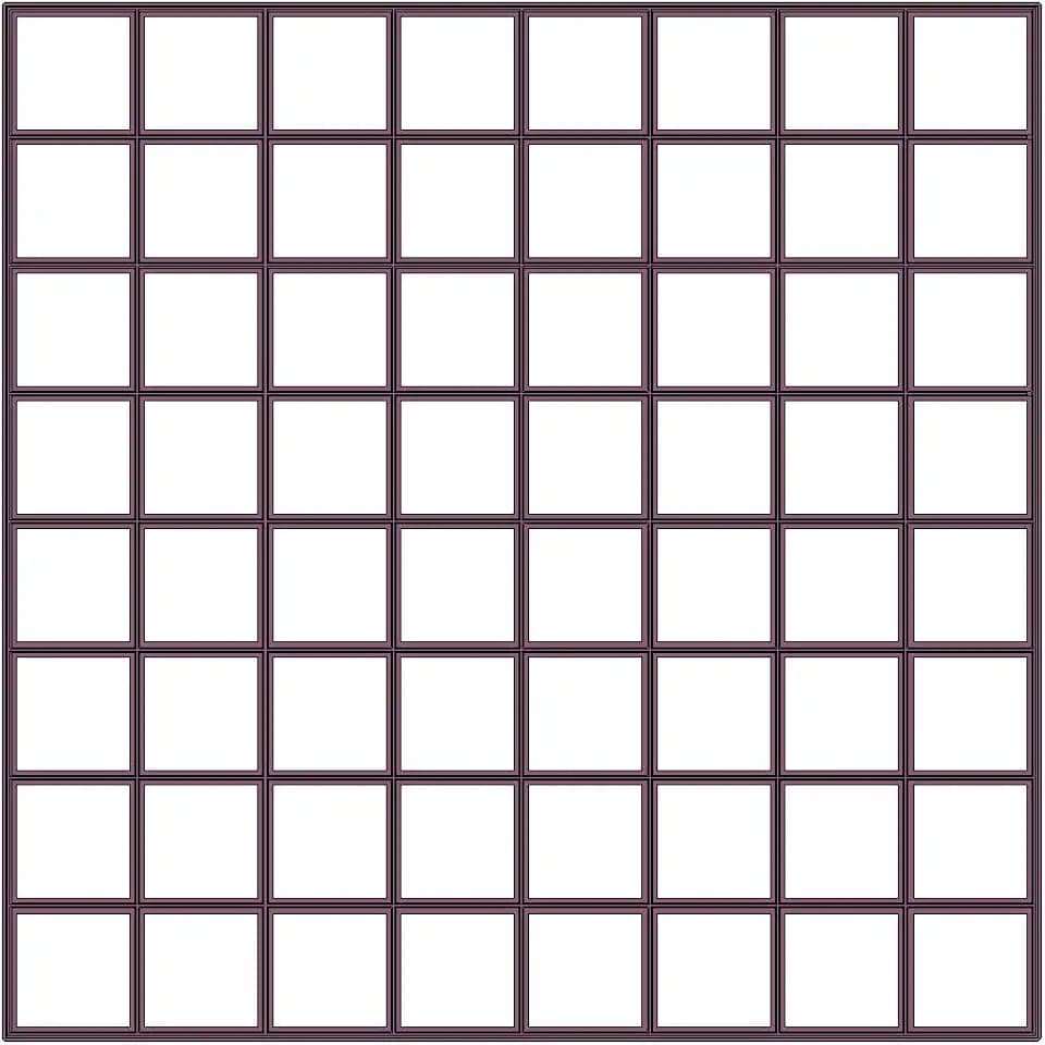 64 x1 inch size squares Multicutter