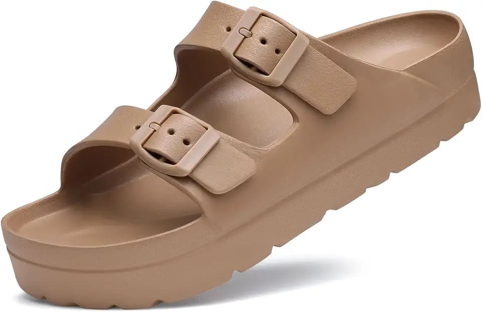 Goosecret Women's Comfortable Arch Support Walking Platform Sandals