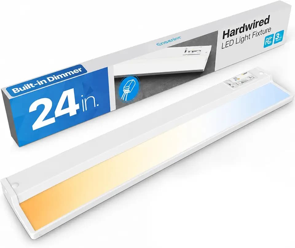 Hardwired Under Cabinet Lighting, 24 Inch 14W Linkable Under Cabinet Lights