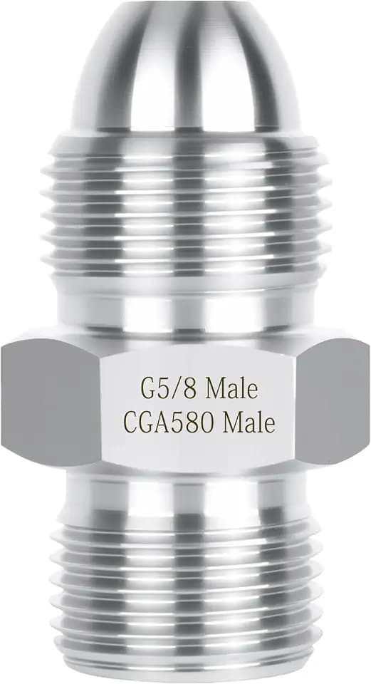 G5/8 Male to CGA580 Male Adapter for Nitrogen Cylinder