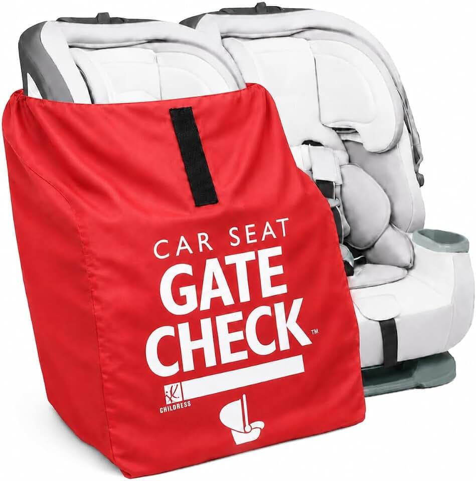 J.L. Childress Gate Check Travel Bag for Car Seats & Infant Carriers, Red