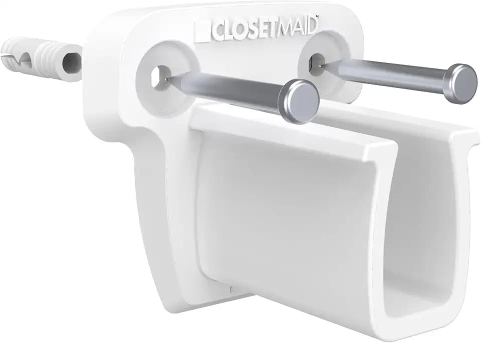 ClosetMaid 21941 Pre-Loaded 2.75-Inch Low-Profile Wall Brackets with Anchors for Wire Shelving, 250-Pack