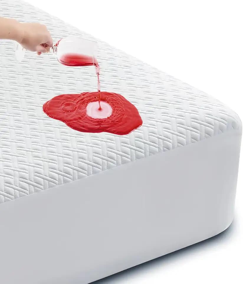 Cozymaker King Size 100% Waterproof Mattress Protector with Deep Pockets