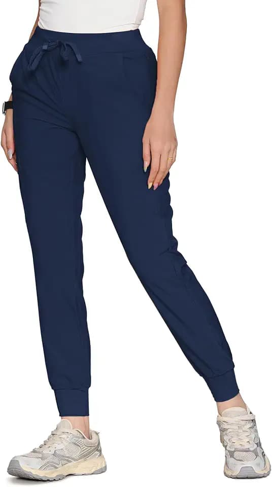 Scrubs for Women, Stretchy Yoga Pants with 5 Pockets