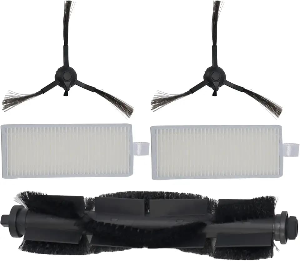 Roll Brush Side brushes For Tapo RV30 Plus for Tapo RV30 for Tapo RV10 Plus for Tapo RV10 Robot Vacuum Cleaner, Brush Replacement Spare Parts