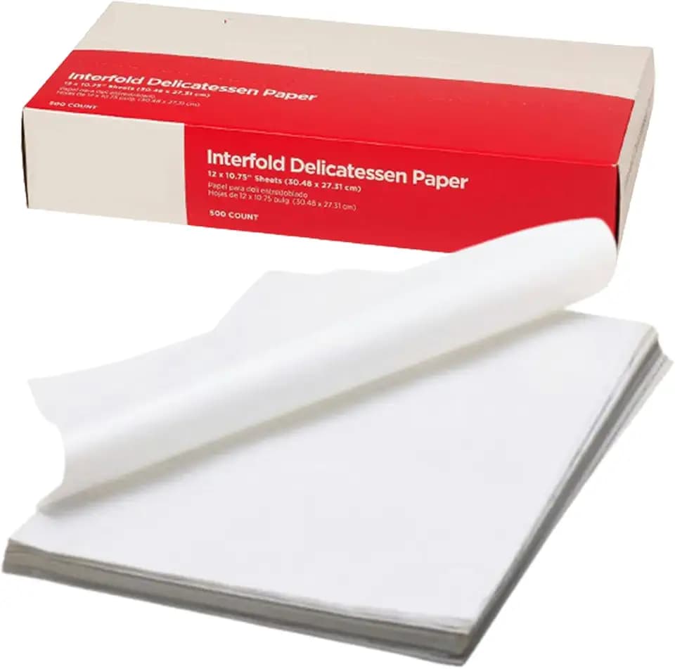 Perfect Stix Gordon choice DeliWaxPaper10-500 Deli Wax Paper, 10" x 10.75", Plain (Pack of 500)