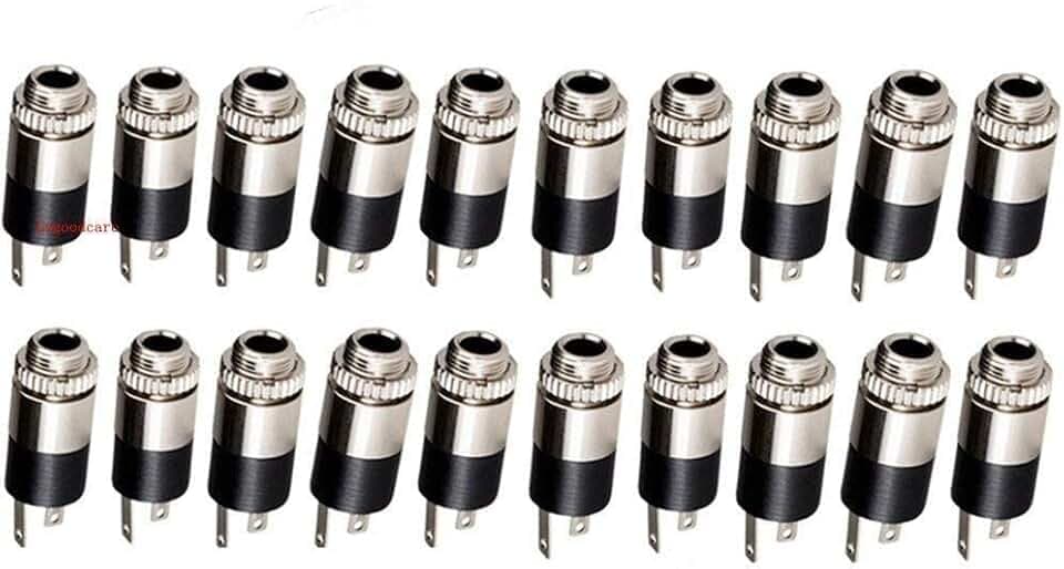 Lsgoodcare Stereo-Klinkenstecker, 3,5 mm, 3-polig, Mini-Kopfhörer-Audio-Buchse für DIY-Audio-Elektronik-Projekte, 20 Stück