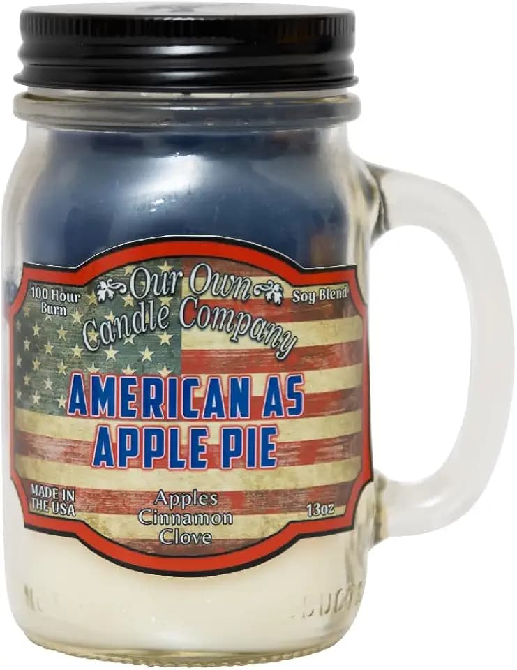 Apple Pie Scented Mason Jar Candle, Our Own Candle Company, 13 oz