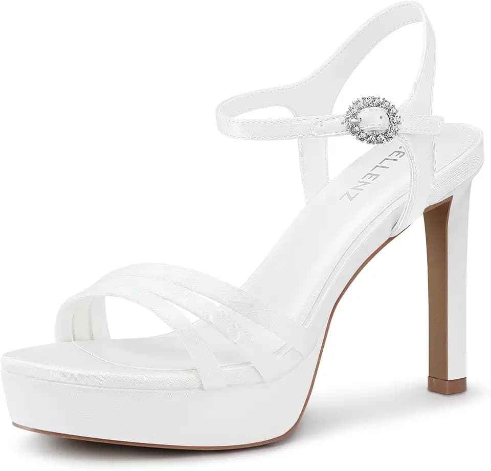CELLENZ Women Strappy High Heels: 4.3 Inch Comfortable Heel Sandals