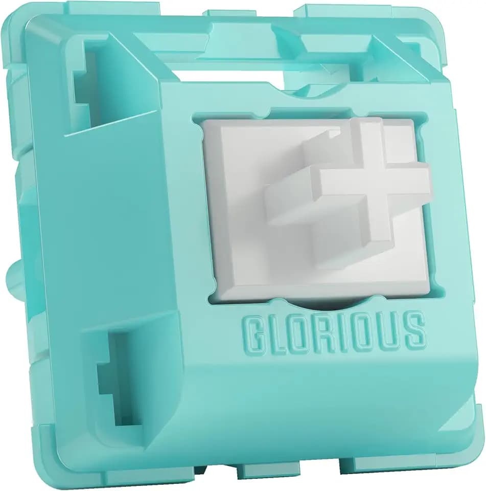 Glorious Gaming 36x Lynx Mechanical Keyboard Switches (Linear) - Fits GMMK 2 / PRO Keyboards & GMMK Numpads, Silky Smooth Press, Fast And Fluid Operation, 43g Actuation, 5-Pin Mount - Lubed