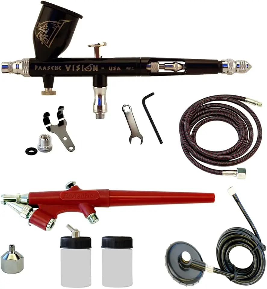 Paasche Double Airbrush Package with TGX & EZ Models