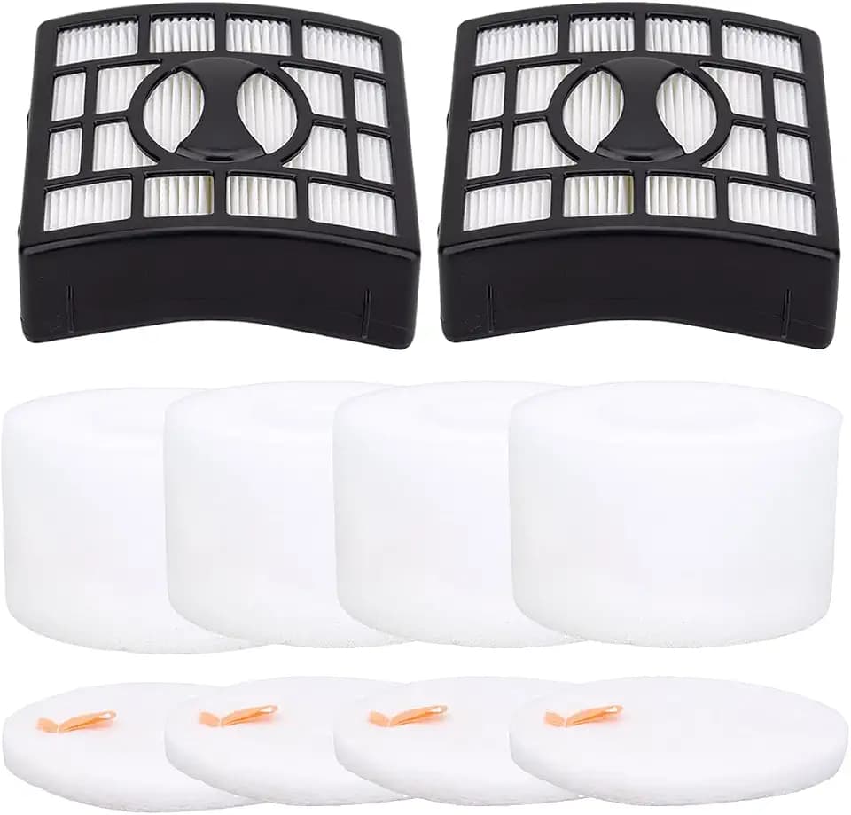 Vacuum Filters Replacement for Shark Rotator DuoClean Powered Lift Away Speed NV680 NV681 NV682 NV683 NV800 NV801 NV803 UV810, 2 HEPA Filter, 4 Foam & 4 Faux Felt Filter Replace Part # XFF680 &XHF680