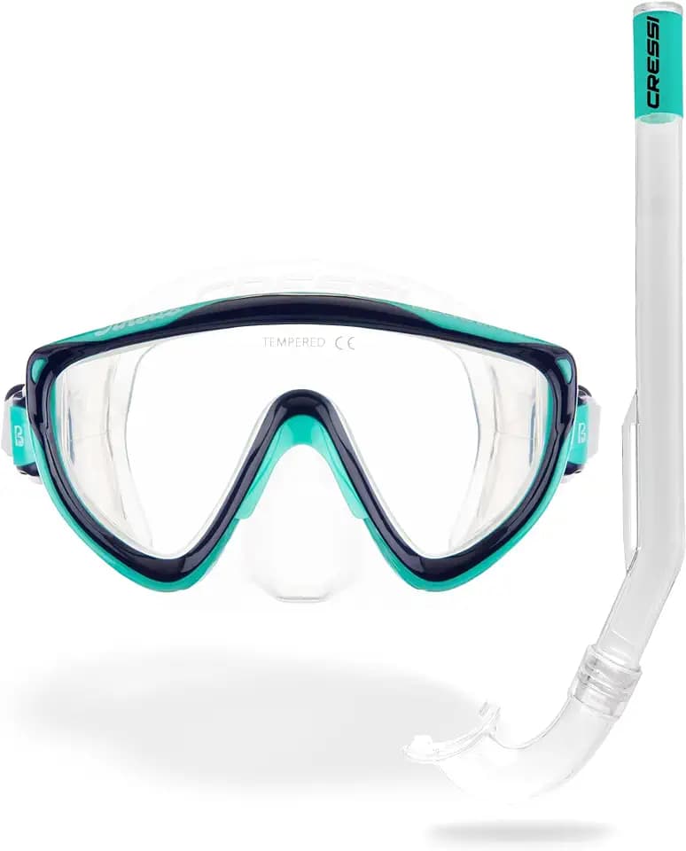 Cressi Junior Mask & Snorkel Kit- Lightweight and Comfortable - Tinetto & Mini Island- Designed in Italy by Cressi