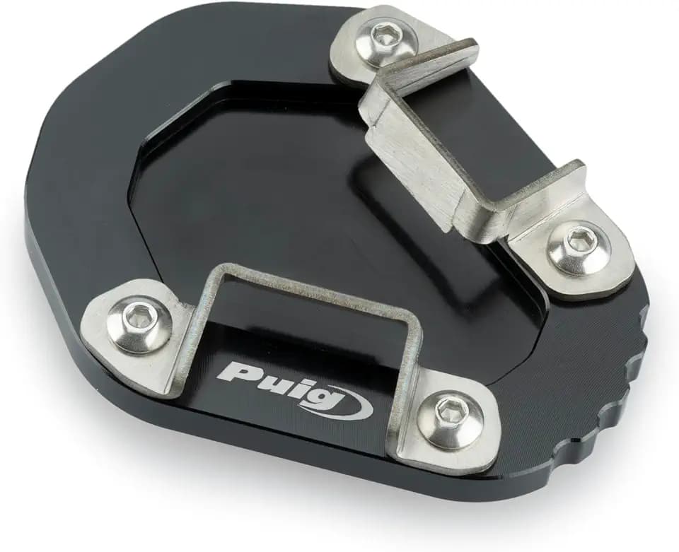 Puig 22143N Seitenständer-Verlängerung CNC-gefräst, Schwarz