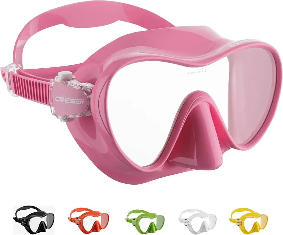 Cressi F1 Snorkel Mask, Scuba Mask, Frameless, for Adults, Folds Flat
