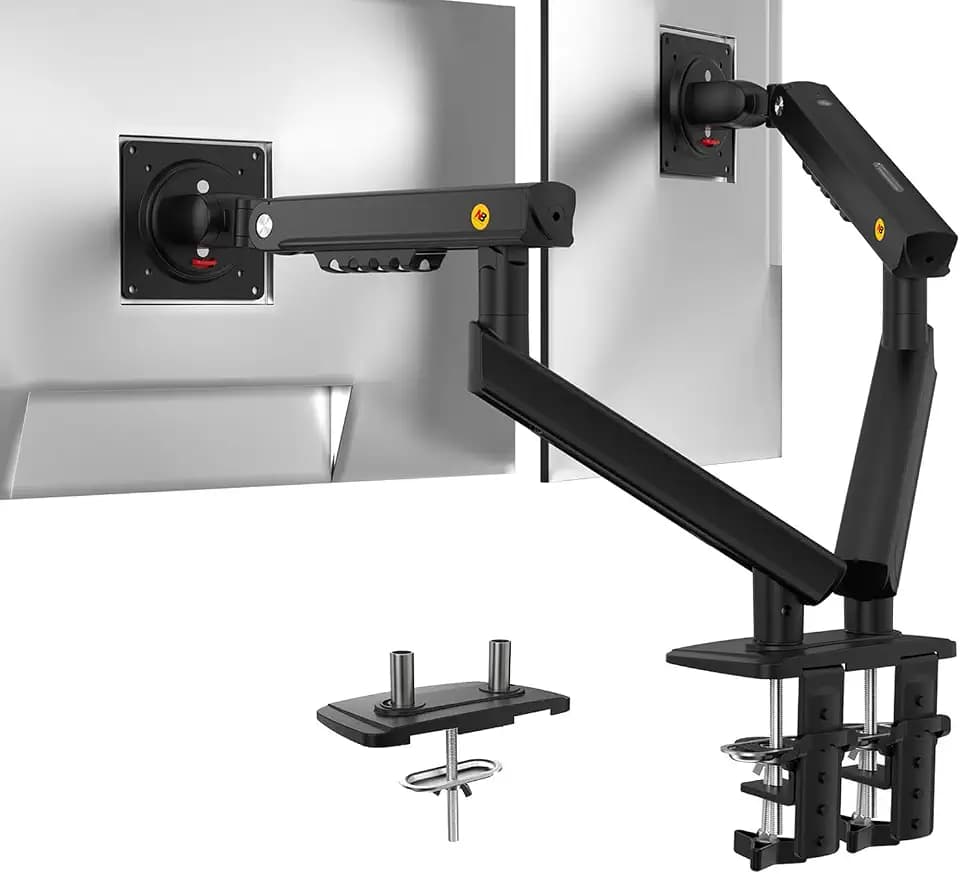 NB Ergonomic Smoovex Monitorhalterung 2 Monitore für 17-32 Zoll Bildschirme