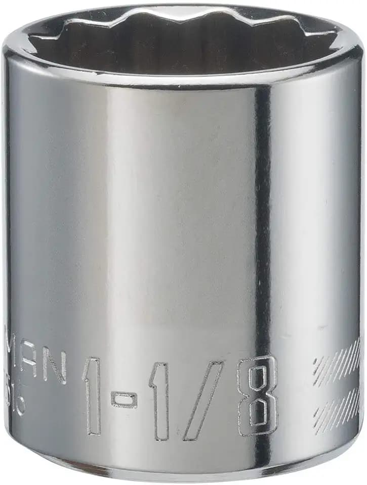 CRAFTSMAN Shallow Socket, SAE, 1/2-Inch Drive, 1-1/8-Inch, 12-Point (CMMT47516)
