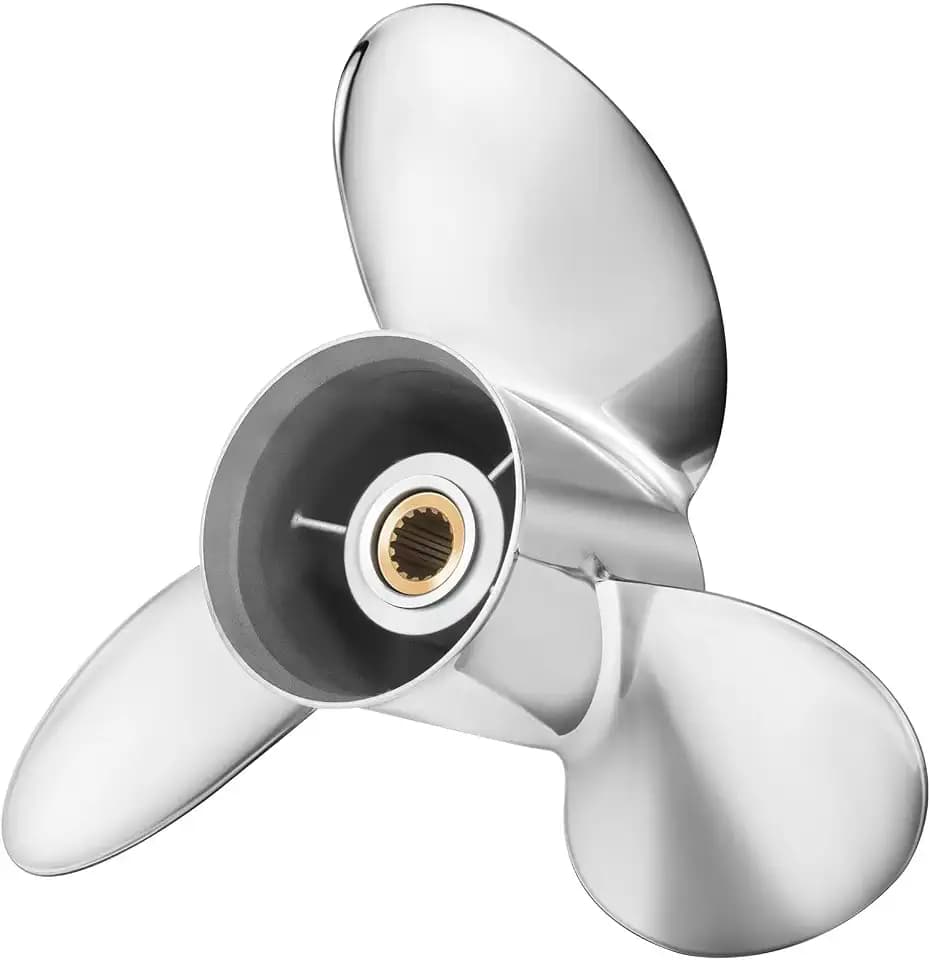 15 x 21 | OEM#:6D1-45972-00-00 Upgrade Stainless Steel Outboard Moto Boat Propeller fit Yamaha Engines 150hp 175hp 200hp 220hp 225hp 250hp F150 F175 F200 F225, 15 Spline Tooth
