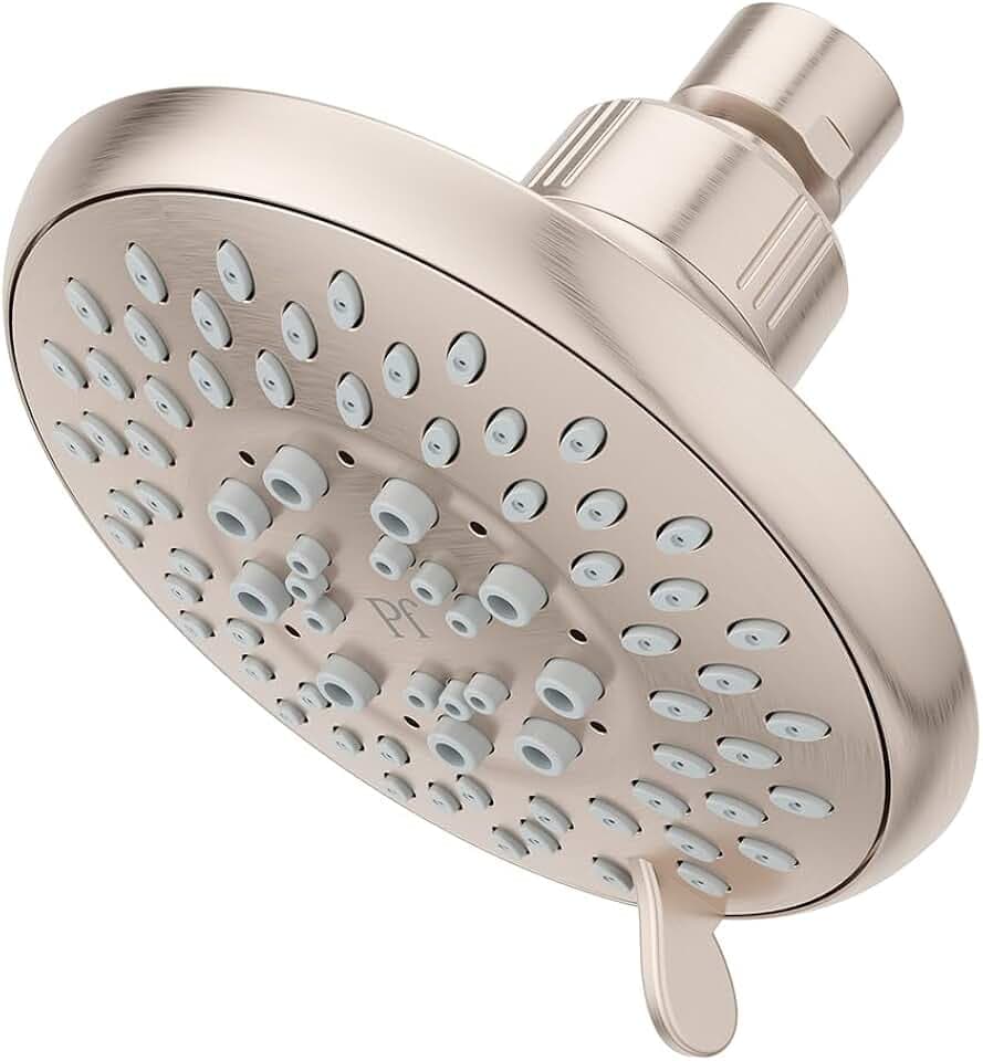 Pfister Universal Shower Head, Shower Arm Not Included, 5-Function, 1.75 GPM, Brushed Nickel Finish, 015WS2UT01K