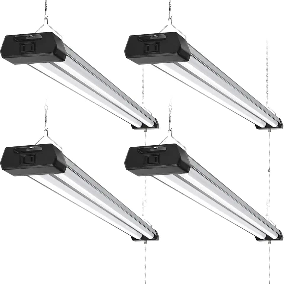 Barrina BS42a LED Shop Lights 4FT for Workshop, 42W 4800LM 5000K, 4 Packs