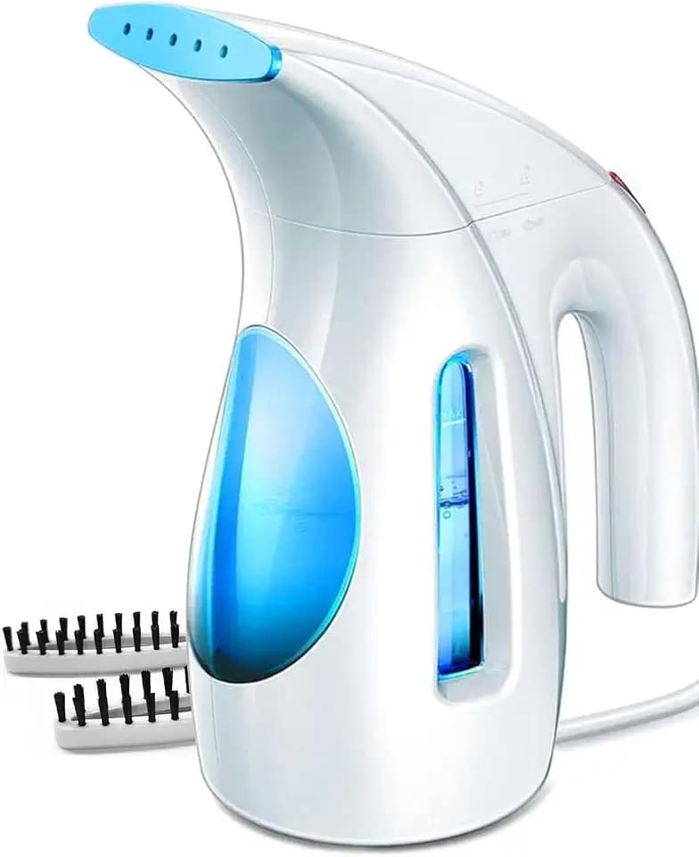 HiLIFE Steamer for Clothes, Portable Handheld Clothing Steamer, 240ml Big Capacity, 700W, Strong Power, Fabric Quick Wrinkle Remover for Home, Office(ONLY FOR 120V)-Maya Blue
