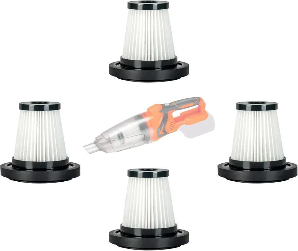 4 Pack HEPA Filters Washable, Reusable Filter for Nichilas Cordless Handheld Vacuum Cleaner Only for ASIN: B0CH13ZRZ7; B0CH15KF9M
