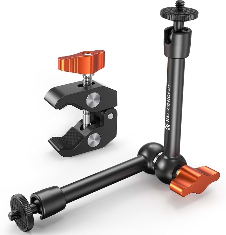 K&F CONCEPT 9,8" Magic Arm mit Super Clamp, 2 KG Belastung