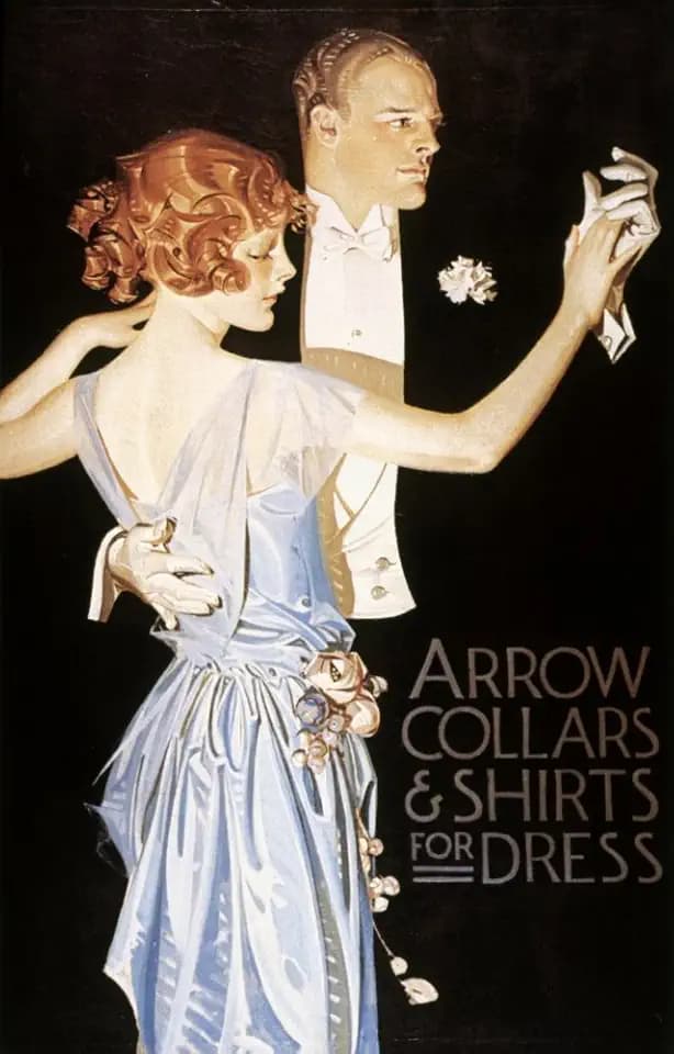 Arrow Shirt Collar Ad Namerican Advertisement By JC Leyendecker For Arrow Collars & Shirts Poster Print by (18 x 24)
