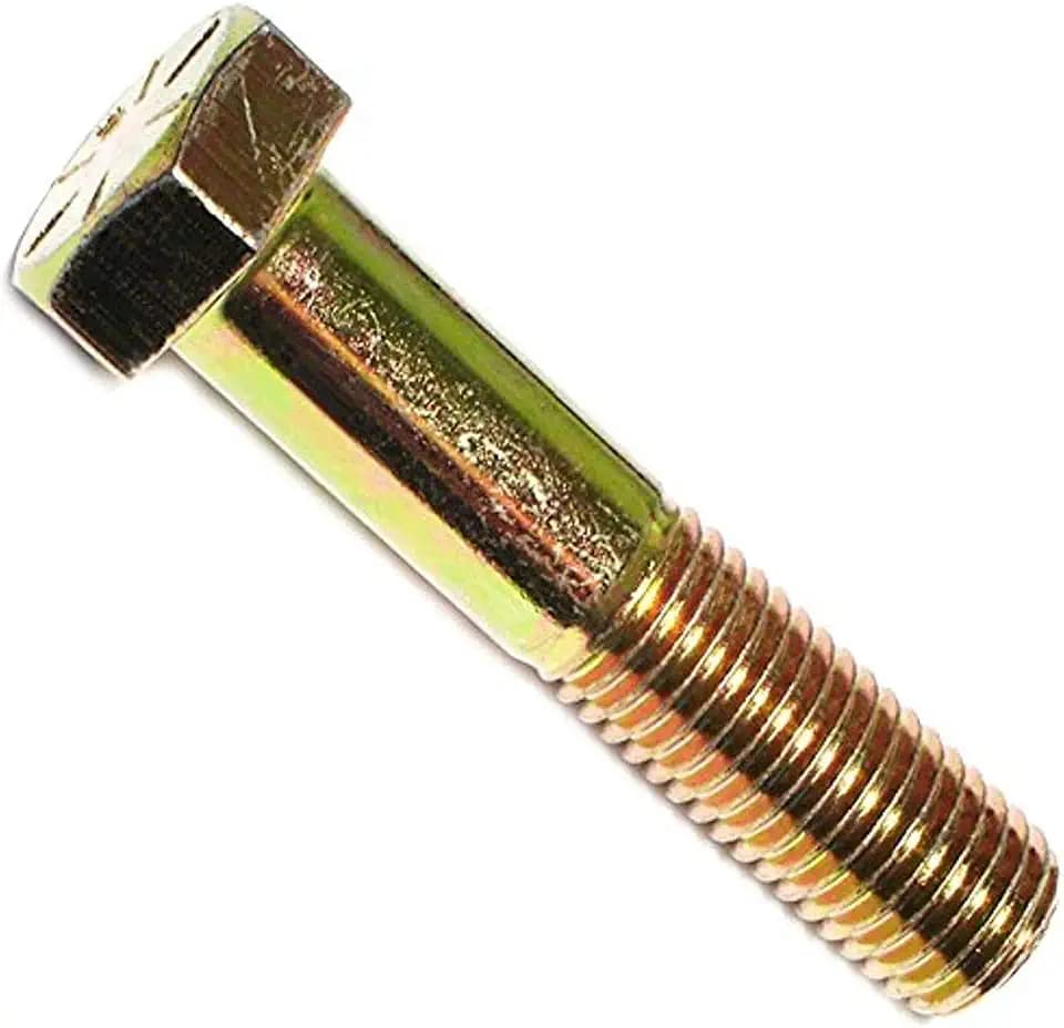 Hard-to-Find Fastener Grade 8 Hex Cap Coarse Large Bolts, Bulk Pack, Steel Hex Bolts for Construction, Home Improvement, 3/4-10 x 3-1/2, Pack of 10