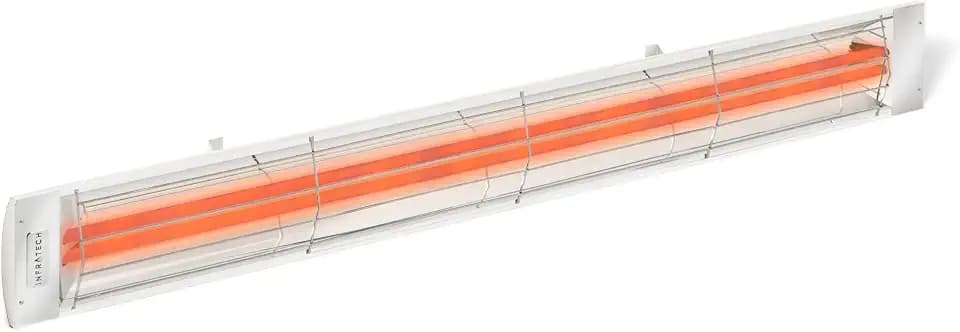 Infratech CD-6024 WH Stainless Steel 61.25” Dual Element Fixture 6000 Watt, 240 Volt, White Finish