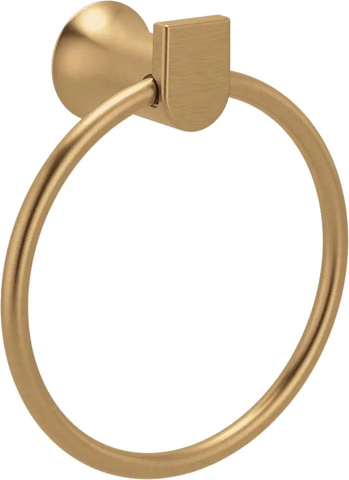 Moen Genta LX Bronzed Gold Modern Wall Mount Bathroom Hand Towel Ring, BH3885BZG