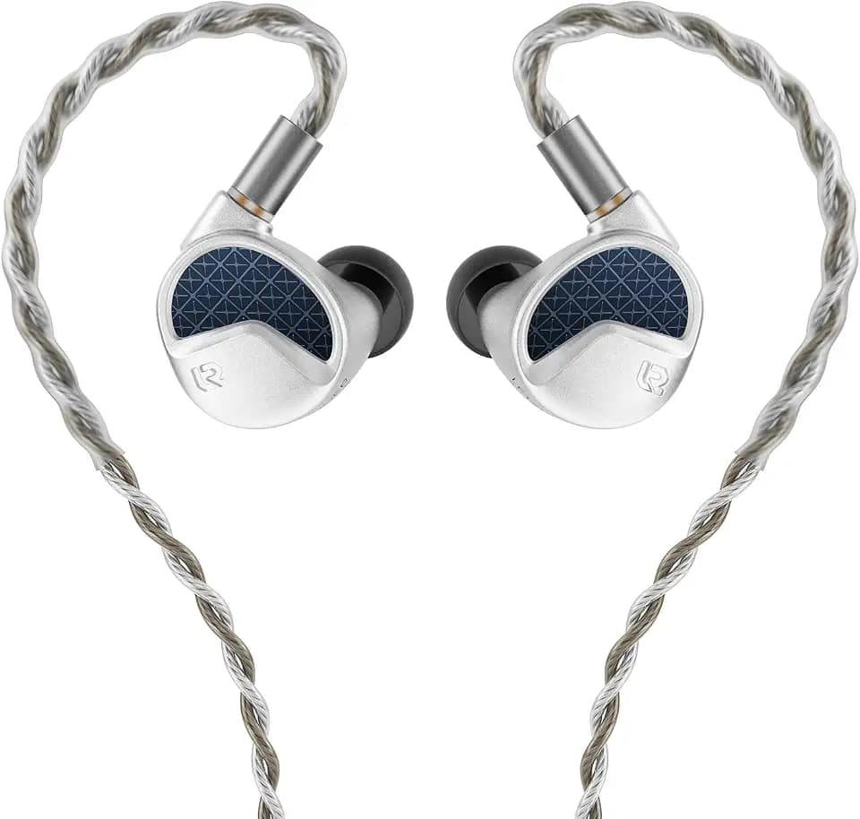Letshuoer Astralis In-Ear-Kopfhörer, 15,5 mm, 5. Generation, Ringtyp, Planar-Membran-Treiber, HiFi-Ohrhörer, planares IEMS mit abnehmbarem, versilbertem Kupferkabel