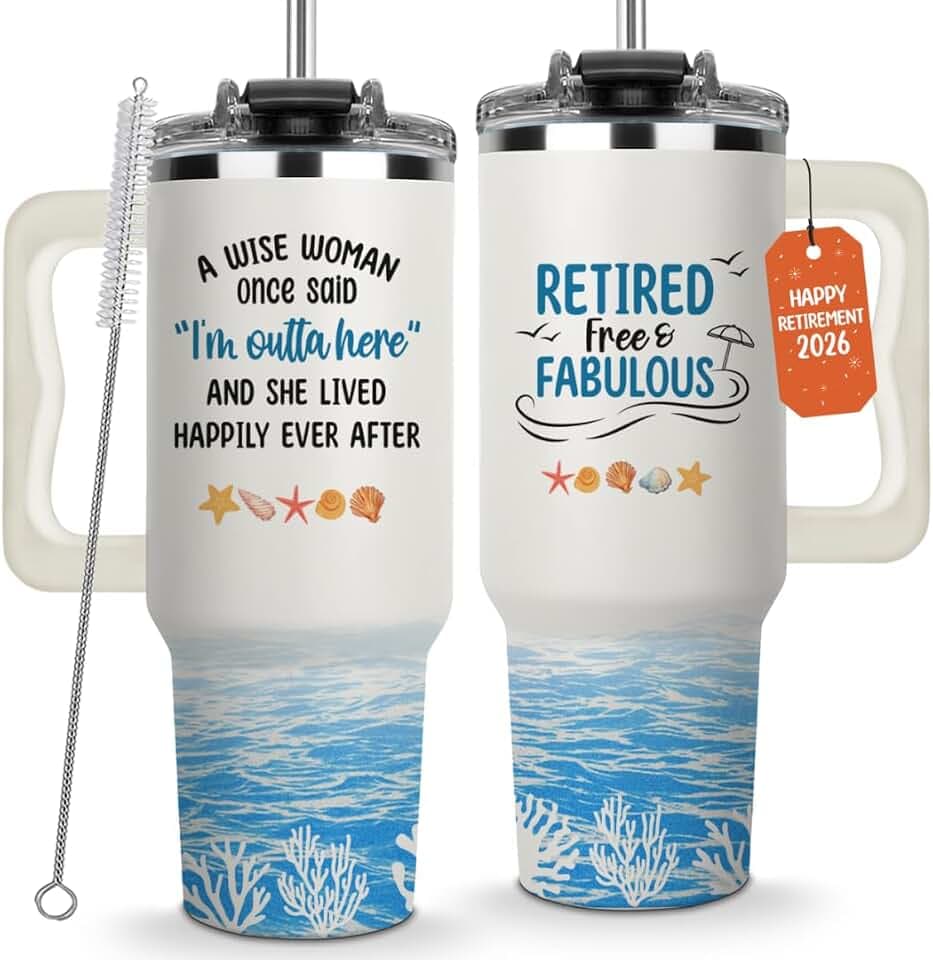 Retirement Tumbler Women 2026 - Retired Gifts For Women - Goodbye Gifts