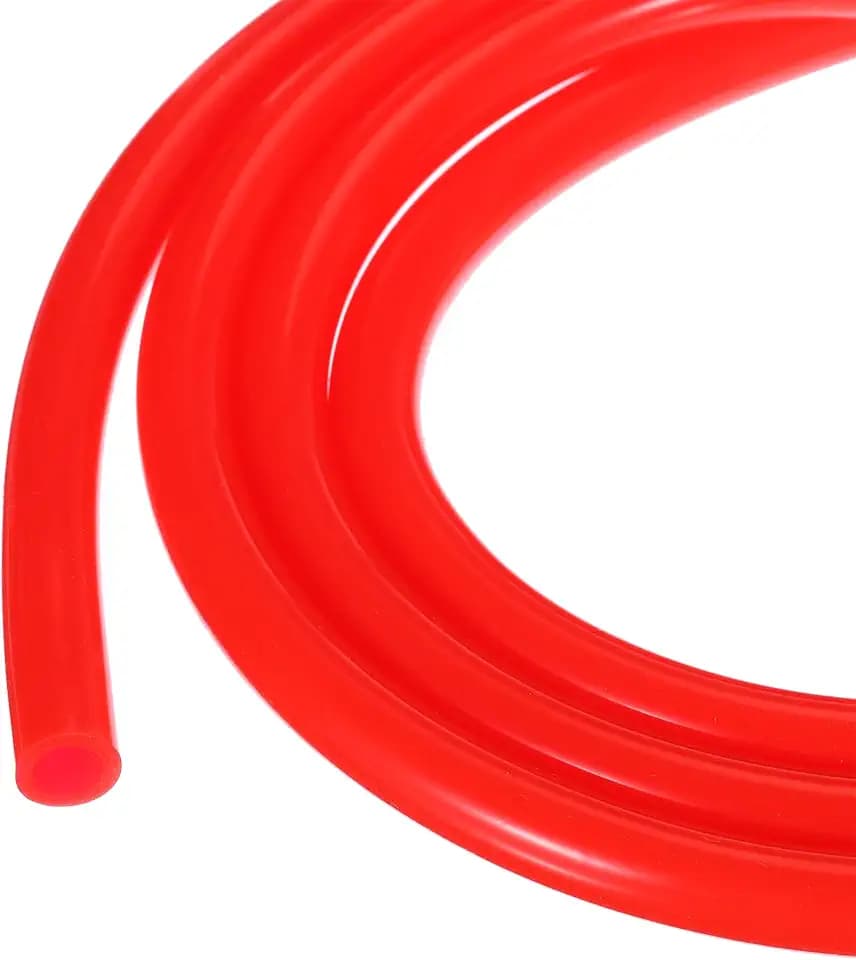 3 Meter Silikonschlauch 6.4mm ID x 9.5mm OD Transparenter Rot