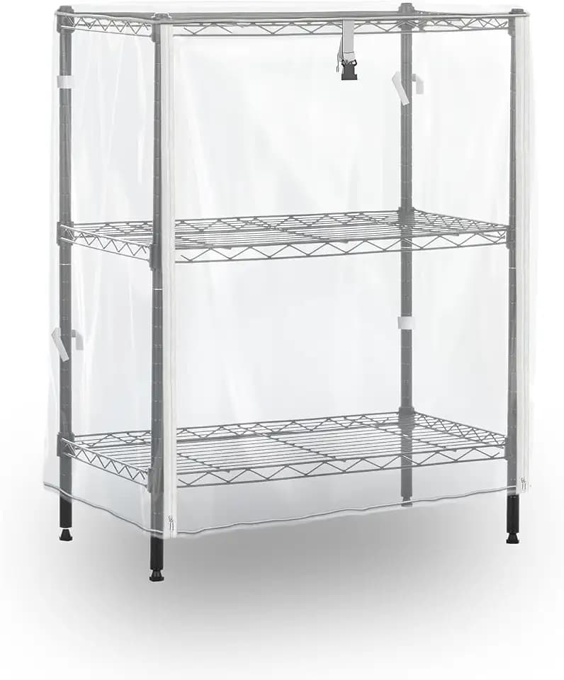 Wire Shelving Cover 24 x 14 x 30 Inch, Clear Waterproof PVC