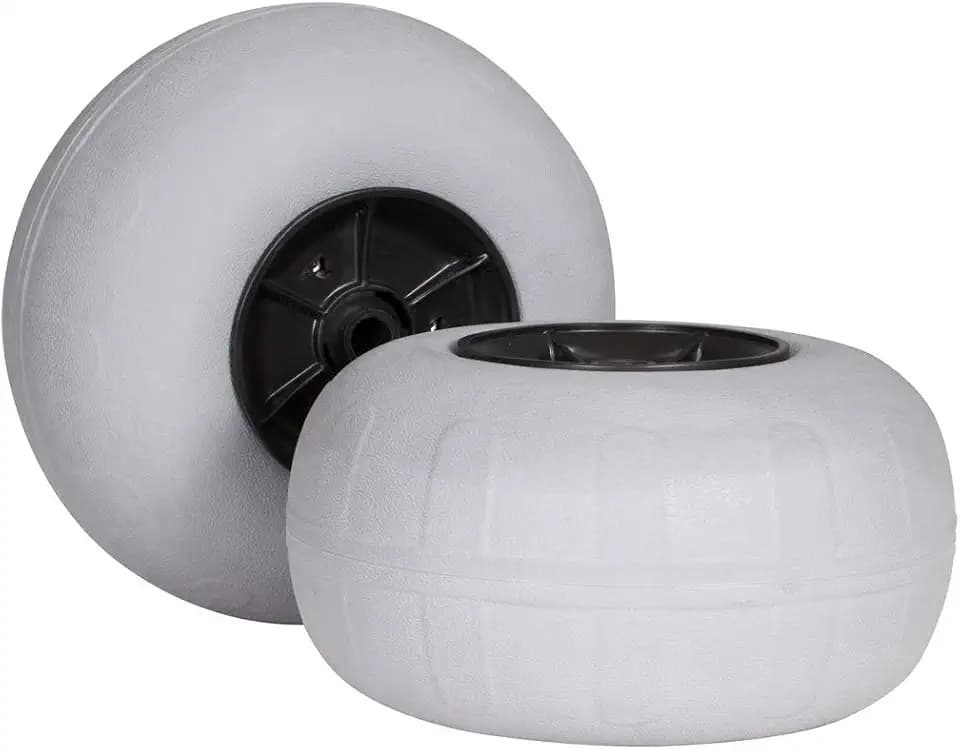 Wilderness Systems 13" Beach Wheels | Pair - for Heavy Duty Kayak Cart | Replacement Kayak Cart Wheels | Grey (8070172)