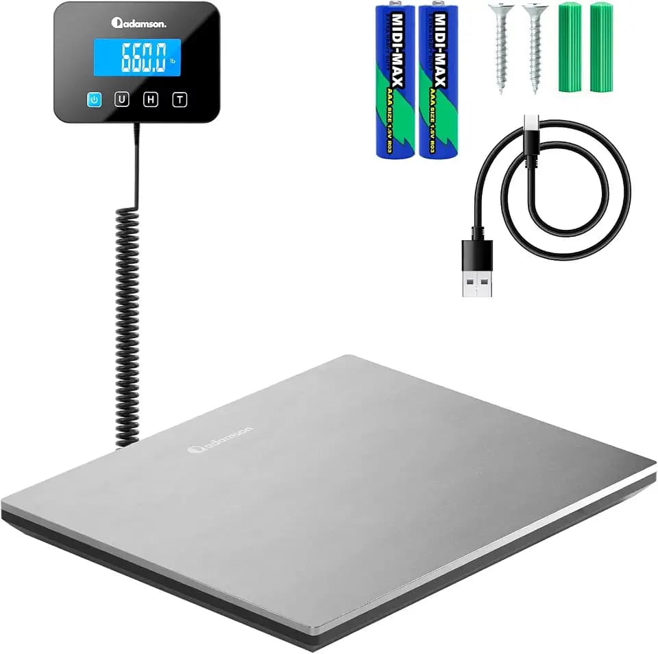 Parcel Scales 300kg, Digital Postal Scale with Hold and Tare Function