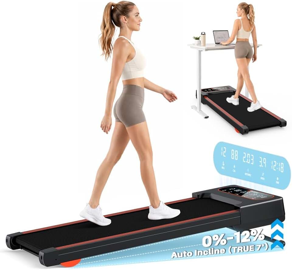 Walking Pad Treadmill with Incline,