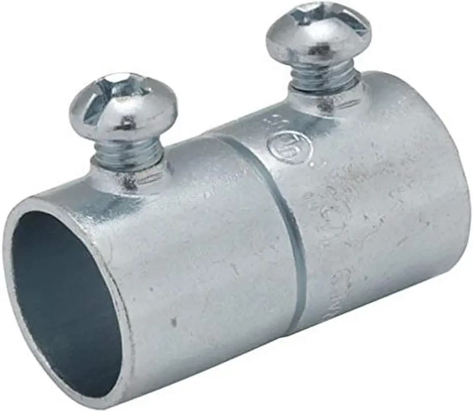 RACO 2025 Set Screw Coupling for EMT, 1-1/4-Inch Trade Size, Steel (Pack of 5)