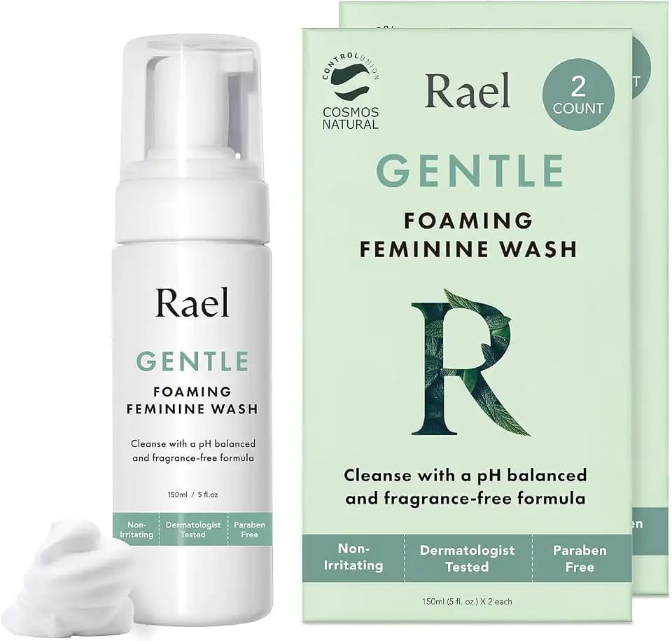 Rael Gentle Feminine Wash, Foaming Cleanser for Intimate Care (5 oz, 4 Pk)