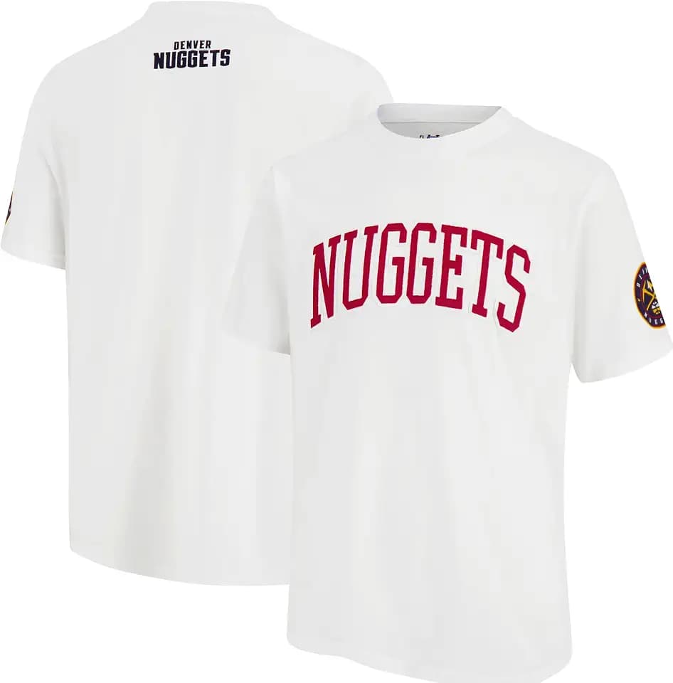 Ultra Game Men's NBA Official Embroidered Letters Super Soft T-Shirt