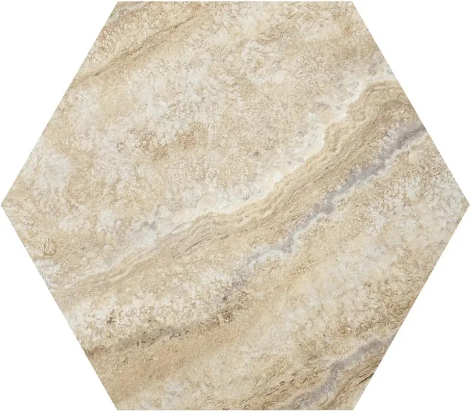 Vinyl Peel & Stick Vinyl Floor Tiles, 20-Pack, 9 x 10.4 in, Sandstone