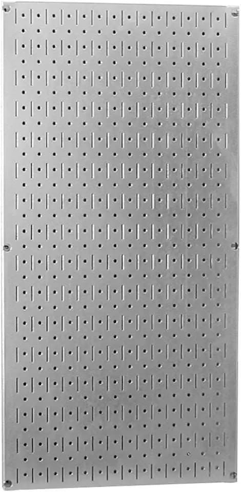 Wall Control Pegboard 32in x 16in Galvanized Metal Pegboard Tool Board Panel