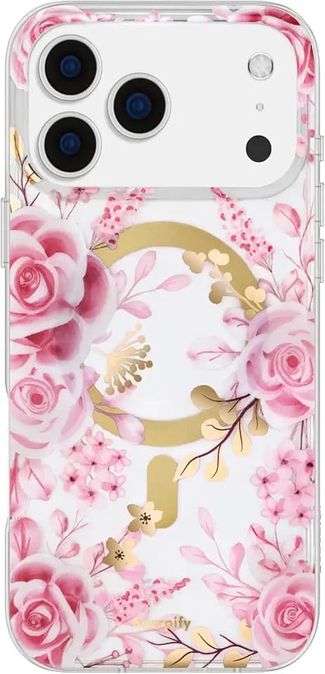 SCORPIFY for iPhone 17 Pro Max Case | Pastel Pink Rose
