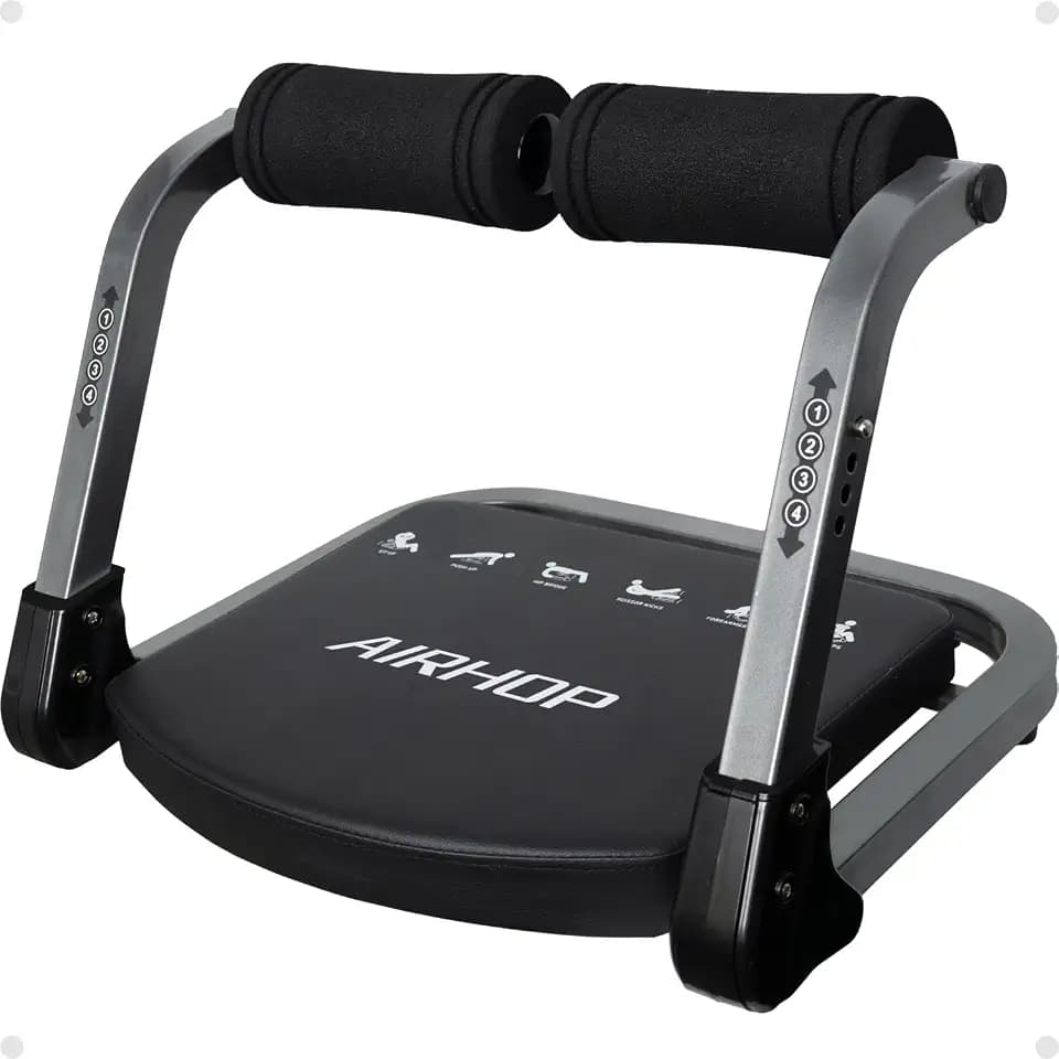 AIRHOP Ab Machine 4-Speed Auto Rebound Sit Up Abdominal Trainer Home Gym