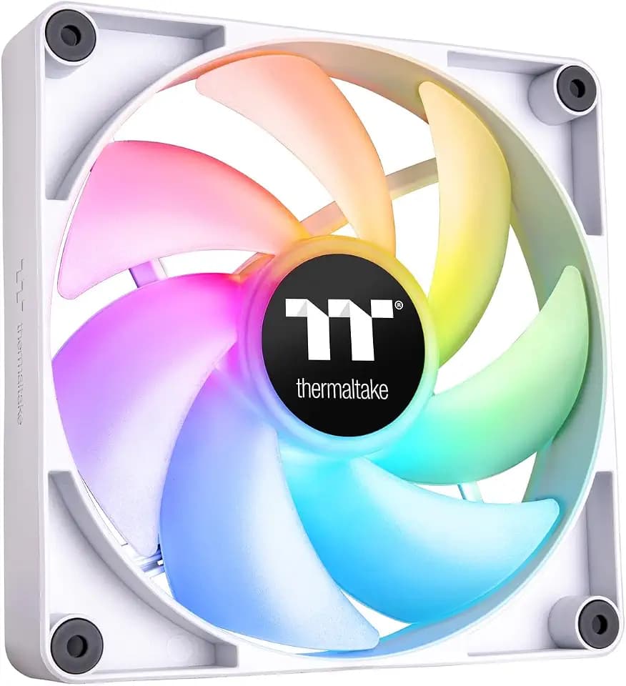 Thermaltake CT140 ARGB Sync PC Cooling Fan | 140‑mm‑ARGB‑PWM‑Lüfter | White | 2 Pack