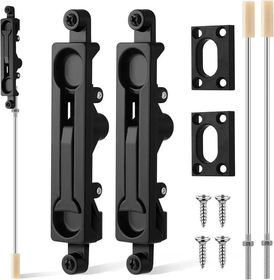 Blulu 2 Pcs Flush Mount Extension Bolt Door Flush Bolt
