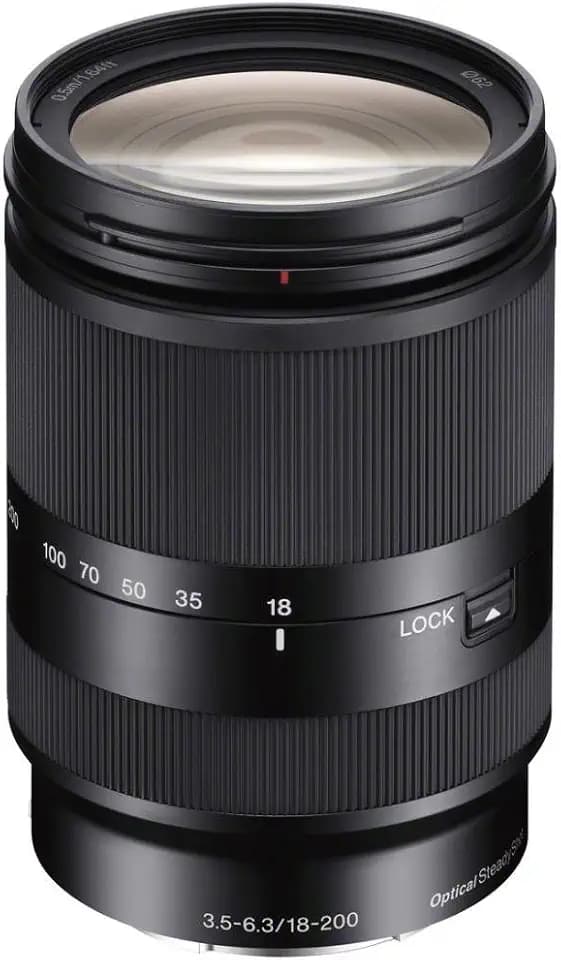 Sony SEL18200LE Zoom-Objektiv, 18-200 mm, F3.5-6.3, OSS, E-Mount, schwarz